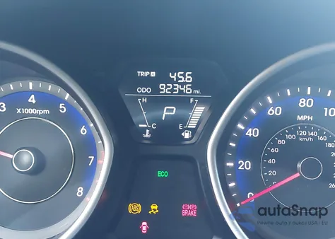 2013 Hyundai Elantra Gls from USA, damaged, VIN KMHDH4AE3DU664296